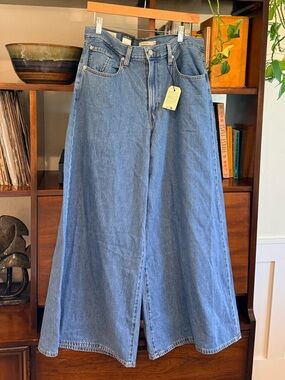 Levi's Light Blue Wide-Leg Denim Jeans